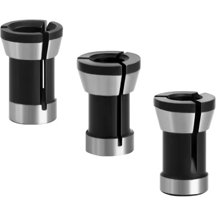 Adaptador de cabezal para máquina de grabado, adaptador de pinzas para taladros, máquina de grabado, recortadora, enrutador eléctrico para carpintería, soporte de abrazadera (6 mm, 6,35 mm, 8 mm) - 1