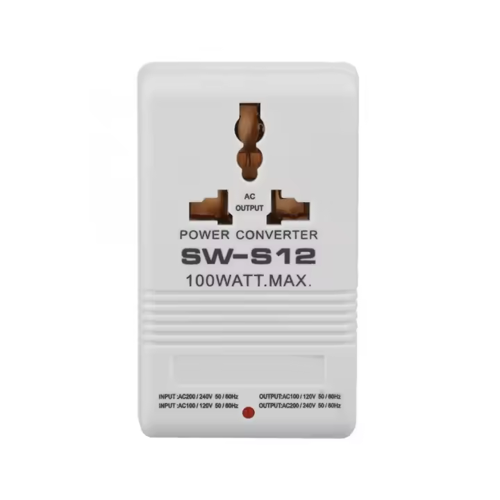 Sw-s12 100W 110V/120V a 220V/240V Paso abajo voltaje transformador viaje doble canal P convertidor - 1