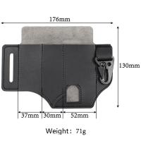 Bolsa De Herramientas Táctica De Cuero Para Camping Y Caza Almacenamiento Portátil De Bolsillo Para Cinturón - details 8