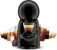 Krups Nescafé Dolce Gusto Piccolo XS - Cafetera de Cápsulas de 15 Bares de Presión, 1500 W Potencia, Depósito de 0.8 L, Monodosis Multibebidas Frías y Calientes, Manual, Compacta, Color: Negro y Gris - KP1A3BHT - details 0