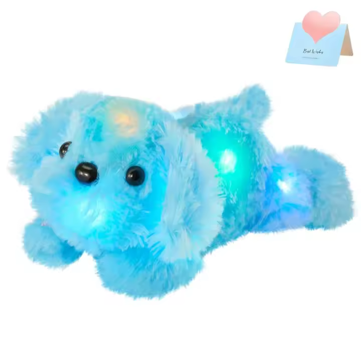 Muñeco De Peluche LED Rosa 25cm Juguete Luminoso Suave Y Cálido Para Niñas Y Niños Regalo De Cumpleaños Animal De Estuffed Pequeño Y Cozy - 1