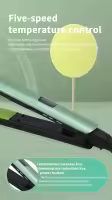 Pantalla digital inteligente Plancha para el pelo 2 en 1, plancha y rizador de 1