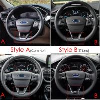 Accesorios De Interior Para Coche De Fibra De Carbono ABS Volante De Cambio De Marcha Y Pedal De Ford Focus Kuga Escape 2018 2020 Fiesta MK8 Bronco - details 0