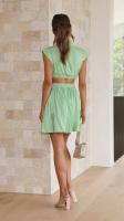 Vestido Largo Maxi De Verano Para Mujer Estilo Casual Elegante Sin Mangas Sin Espalda Color Sólido Personalizado - details 39