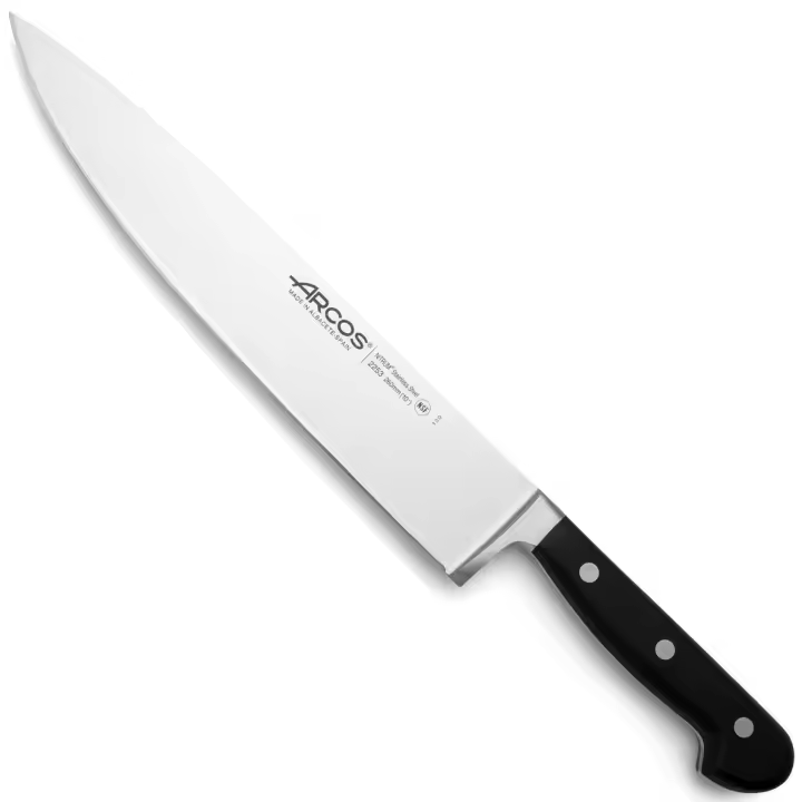ARCOS Opera - Cuchillo Cocinero (260 mm) - Hoja de Acero Inoxidable Forjado Nitrum® - Mango Negro de Polioximetileno (POM) - 1