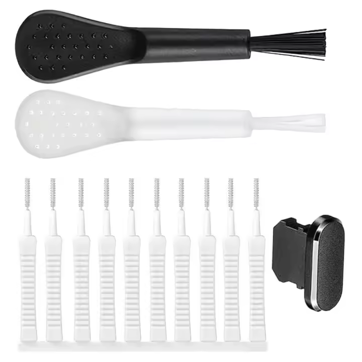 Kit De Limpieza Para Teléfono Móvil Con Cepillo Antipolvo Herramienta Para Altavoz Y Puerto De Carga Limpieza Reutilizable Para Auriculares Y Cámara - 1
