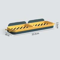 Soporte Para Jabón Doble Rejilla Adherente Al Muro De 4 Colores Organizador De Drenaje Para Baño Y Cocina Resistente Al Deslizamiento - details 1