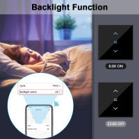 Cortina Cerradura De Rollo QCSMART Control Remoto Luz Retroiluminada Tuya Smart Life App Voz Google Assistant Alexa Compatible Con Motor Tubular 4 Vías - details 0