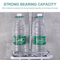 Soporte De Ducha Organizador De Baño Estante De Acero Inoxidable Sin Perforar Para Shampoo Y Condicionador Estilo De Pie - details 2