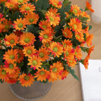 Bellos Girasoles De Seda Para Decoración Navideña Y Hogar Flores Artificiales Bouquet De Dalia Para Bodas Y Aniversarios - details 1
