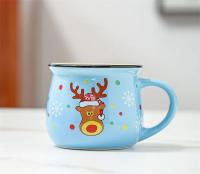 Taza De Cerámica De 350ML Regalo De Navidad Con Diseño De Santa Y Ciervo Taza De Café Grande Para Oficina Y Hogar Taza De Leche Taza De Té - details 6
