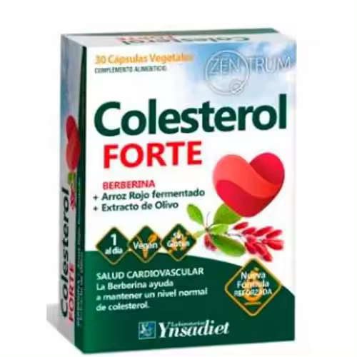 Zentrum Colesterol Forte 30Cap - Mantiene Niveles Normales de Colesterol - 1