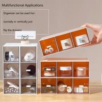 organizador cocina, Caja Té con 3 cajones de plástico, Compacto organizador con cajones de plástico, organizador de maquillaje,Mini cajonera para bolsas de té - details 3
