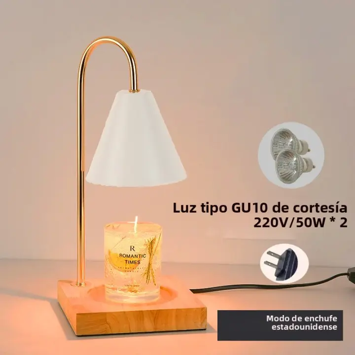 Lámpara Calentadora De Velas Con Timer Para Aromaterapia Y Decoración Moderna De Hogar Y Dormitorio Luz De Cera Retro Control Remoto - 1