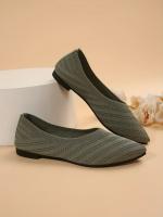 Zapatos Planos De Mujer Con Punta Puntiaguda Y Color Sólido Zapatos Slip-on Transpirables Y Casuales Ballet Flat Zapatos Para Mujer Loafer - details 43