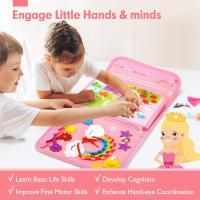 Juguete Educativo Para Bebés Montessori Con Botones Tablero De Actividades Para Niños Pequeños Fomenta Los Habilidades De Mano-Ojo Y Aprendizaje Viajero - details 2