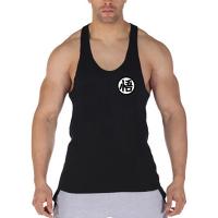 Top De Tanque Para Hombres Profesional Para Bodybuilding Estampado De Logo De Anime Japonés Y Wu Font Prenda De Gimnasio Con Dorsal Y Estilo Fitness Ropa De Verano Muscular Sin Capucha - details 2