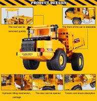 Bloques De Construcción Para Niños Camiones De Ingeniería Excavadora Bulldozer Grúa Vehículos Para Juegos Educativos De Ciudad Regalo Para Niños - details 5
