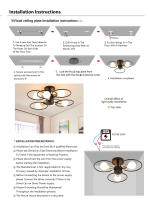 Modern LED Chandelier Cambio De Color Para Sala Comedor Dormitorio Lámpara De Techo Auto-Contenida Metálica Vintage 220V - details 6