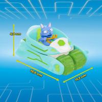 METAZELLS Scooter Drone Azul + Figura Personaje Howly + 1 Carta, Vehículo se transforma en Dron, Juguete Regalo para Niños y Niñas +3 Años - details 1