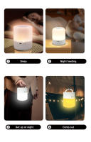 Luz De Noche Táctil Ajuste De Tres Tipos De Luz Iluminación Suave Para Dormir Confortablemente Luz LED Recargable De 3.7V - details 3