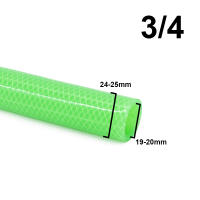 Manguera de pvc reforzada para jardín y riego 19mm x 25mm. Resistente y flexible | Suministros Castro - details 1