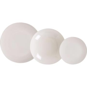 Vajilla Elegante Vajilla De Porcelana Filo Oro De 18 Piezas