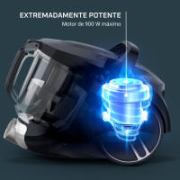 Rowenta Compact Power XXL, aspiradora sin bolsa, motor de bajo consumo (máx. 900 W), filtración ciclónica avanzada de 3 niveles, depósito de suciedad extragrande de 2,5 L, compacta, animal kit, RO4B50EA - details 2