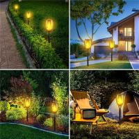 Lámpara Solar De Jardín Con 12 LED Luz De Llama Saltarina Impermeable Decoración Para Exterior Camino Patio Jardín - details 5