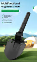 Shovel Plegable Portátil 7-en-1 Para Jardinería Y Camping Con Compas Y Maza Y Abrebotellas Para Kit De Sobrevivencia Material Plástico Antideslizante Y Duradero - details 0