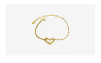 Encanto Pulsera de acero inoxidable para mujer, cadena de bola de acero de doble capa con corazón hueco, joyería para fiesta, amigos, los mejores regalos, pulsera de acero inoxidable de Color dorado para mujer, joyería étnica Cultural - details 17