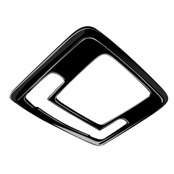 Luz de lectura delantera Interior para coche, pegatina embellecedora negra brillante para vezel-v 2021 2022 - 1