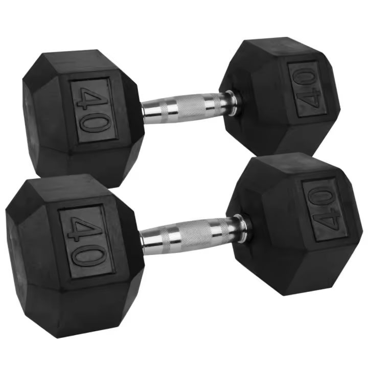 OZIO FITNESS Mancuernas Hexagonales 40 kg (par) Fitness Musculación - 1