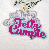 Spanish Happy Birthday Heart Love Bow Alphabet Bear Cherub Metal Cutting Dies Stencils Para Scrapbooking Y Embossing - details 31
