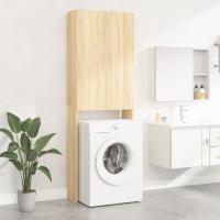 vidaXL Armario de lavadora 64x25,5x190 cm en color Roble artisan/Roble Sonoma/Madera antigua y más | almacenamiento funcional diseño moderno para baño dormitorio sala - details 1