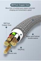 Cable USB Tipo-C Tejido NNBILI 6A Para Samsung Huawei Xiaomi Switch Sony PS5 Longitudes Variadas 8M 5M 3M 2M 1.5M 1M Carga Rápida - details 4