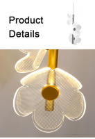 Lámpara Colgante LED Lustre Nordic Para Techo Dormitorio Niños Decoración De Habitación Cepillo De Metal Incluye Bombillas - details 19