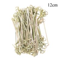 100pcs Palillos De Bambú Desechables Para Cócteles Forks De Fruta Barbecue Decoración De Fiesta Herramienta De Barra Eco-amigable Tamaño 9x0.3x0.3cm - details 6