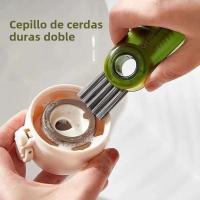 Herramienta De Limpieza 3 En 1 Cepillo Para Vaso Micro Cepillo Para Tapas De Botellas De Agua Multifuncional Para El Hogar - details 5
