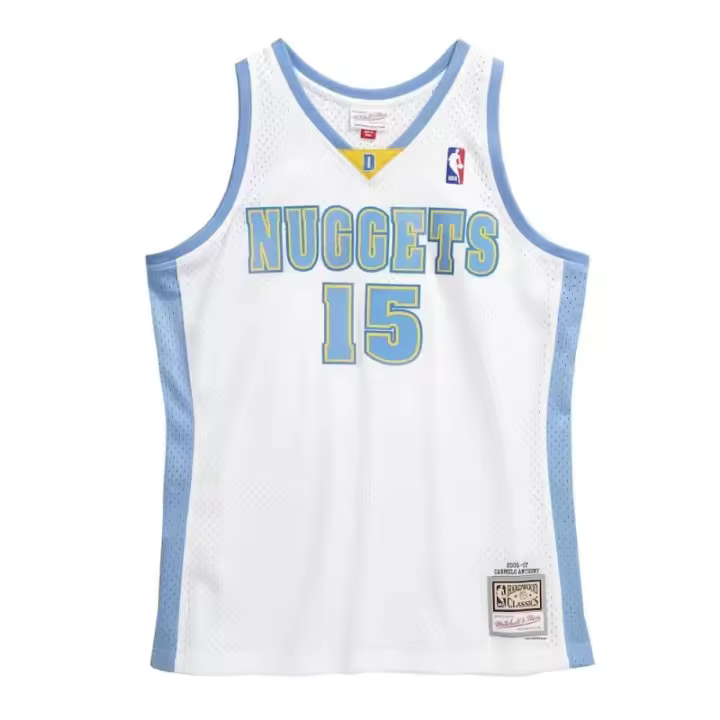 Camiseta Carmelo Anthony Denver Nuggets 2006-07 Swingman Blanca - 1