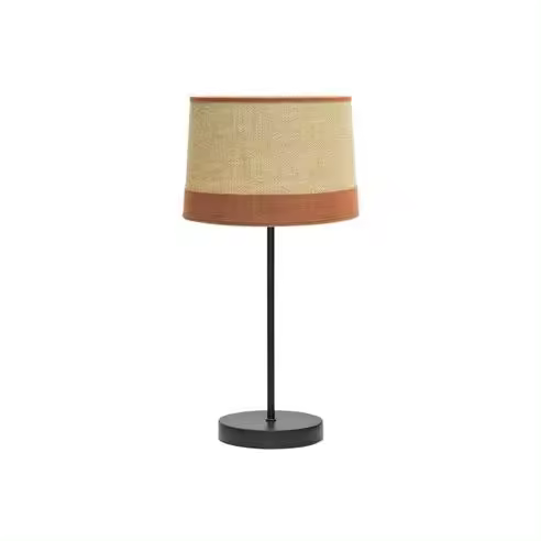 FABRILAMP Lámpara de Mesa Tietar 1xe14 Saco/naranja 44x22x22 Cm - Diseño Moderno - 1