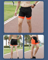 Shorts Deportivos Para Hombre 2 En 1 Verano Entrenamiento Playa Running Gimnasio Ropa Casual Estilo Regular Cintura Media - details 7