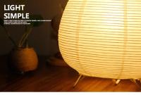 Lámpara De Mesa LED En Papel De Arroz Japonés Lámpara De Piso Con Trípode Para Decoración Creativa De Estudio Y Dormitorio - details 4
