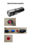 Mini Linterna LED Fuerte Tipo-C Recargable Ultra Brillante Con Gran Alcance Táctico Portátil Para Camping Y Exteriores Resistente Al Agua Y Choque - details 0