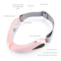 Masajeador Facial EMS Levantador De Pecho Doble V LED Rojo Y Azul Dispositivo De Perfeccionamiento De La Piel Con Vibración Para Delgazar El Rostro - details 2