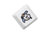 Keycap De Gato Calico Lindo Para Teclado Mecánico De Juego Con Estilo Meme Color Naranja Blanco Negro Subido Por Dye Compatible Con Stems MX - details 6
