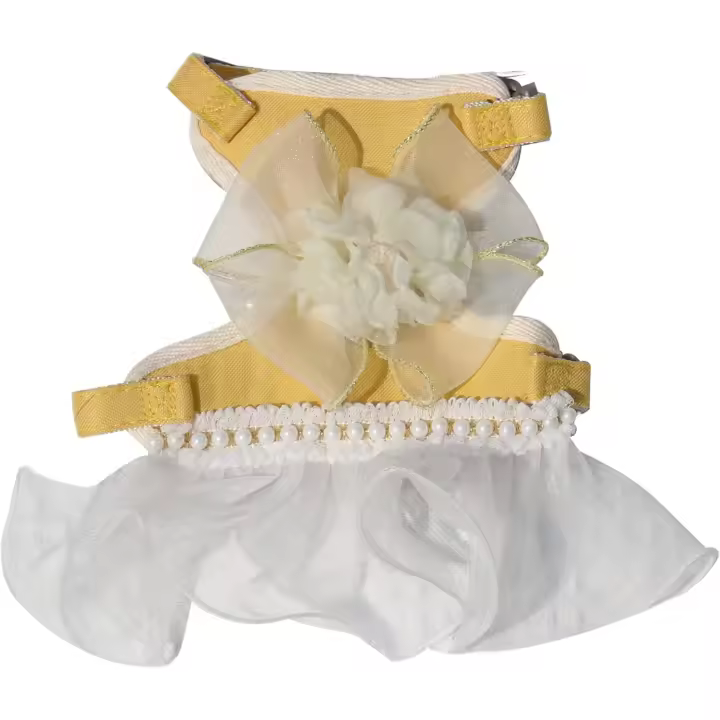 Arnés y Correa para Gatos, a prueba de fugas, de viaje, para Gatos Pequeños y grandes, Rose colored, Talla Juvenil (Amarillo: 18-22 cm) - 1
