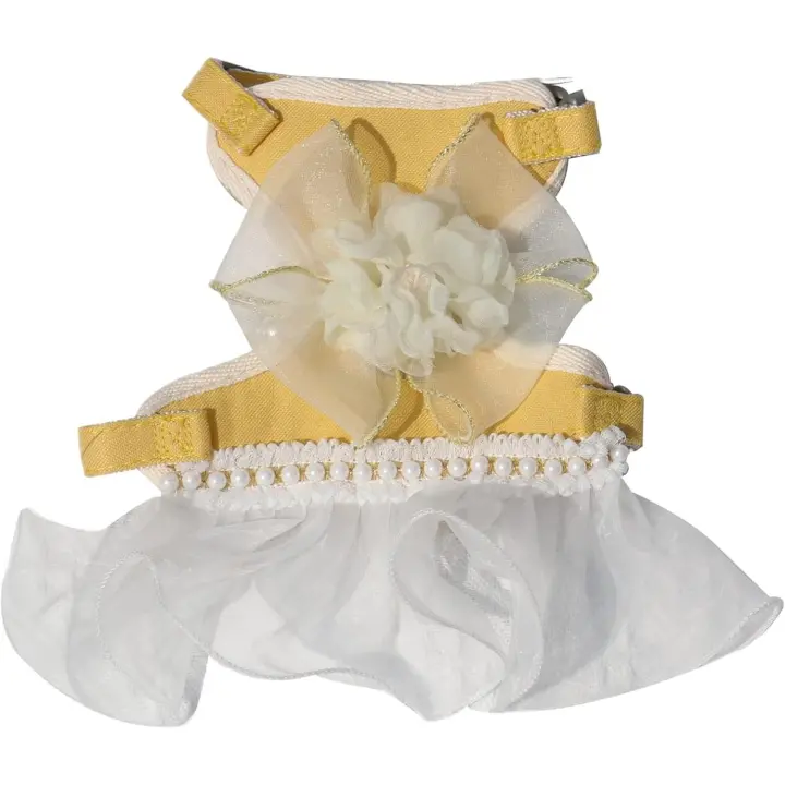 Arnés y Correa para Gatos, a prueba de fugas, de viaje, para Gatos Pequeños y grandes, Rose colored, Talla Juvenil (Amarillo: 18-22 cm) - 1