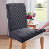 Cubierta De Silla Elástica Impermeable Para Comedor Cocina Boda Hotel Banquete Restaurante Anti Suciedad Housse De Chaise - details 4