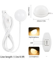 Luz Nocturna USB Portátil 3W 5W LED Con Imán Y Cable De 1.5m Para Lectura En Dormitorio Y Habitación Para Niños Con Interruptor - details 1